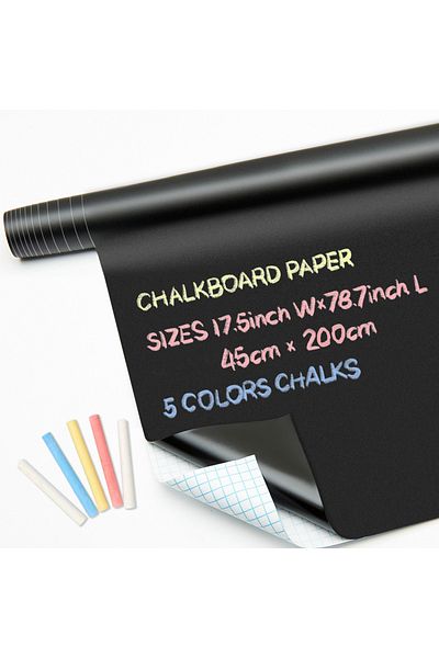 Choice 45x200cm Blackboard Stickers Chalk Board Erasable Pvc Draw Mural Decor Chalkboard Wall Sticker For K