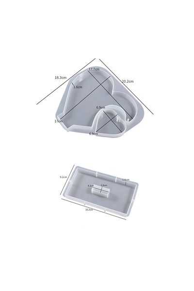 Choice 1set Molds Love Heart Picture Frame Pendulum Pedestal Base Silicone Mold Diy Crystal Epoxy Resin Mol