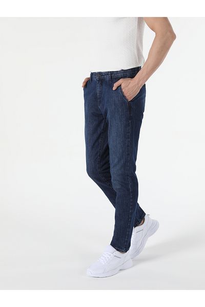 Colin's 034 Denim Chino Chino Pantaloni de denim pentru bărbați cu talie joasă