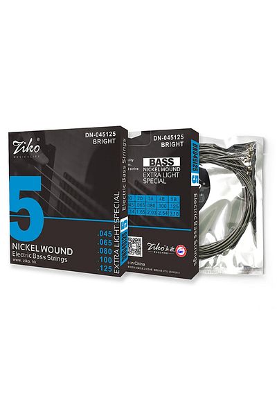 Choice 1 Set Bass 5string 1 Set Bass Strings 4/5/6 Strings Electric Bass Guitar String Nickel-plated Bass M