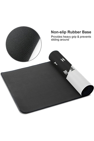 Choice وسادة ماوس ألعاب كبيرة ممتدة مقاس 30 × 60 سم بزهرة الكرز باللونين الأبيض والأسود مقاس 900 × 400 XL