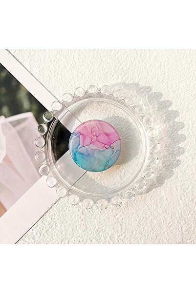 Choice P193-06 مادة غراء أكريليك عالية الجودة من مادة توك ذات حامل شفاف قابل للطي بنمط رخامي