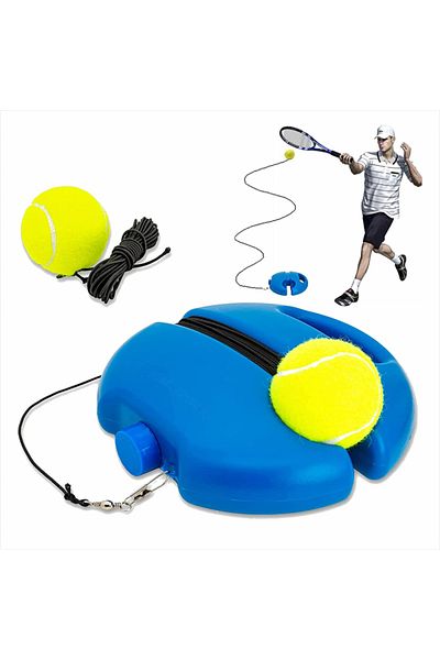 Choice Blue Tennis Trainer Rebound Ball With String Baseboard Self Study Tennis Dampener Training Tool Exer