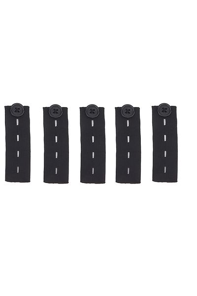Choice Black 5pcs 5pcs Denim Extenders Elastic Extended Buttons Adjustable Clothes Fastener Trousers Pants