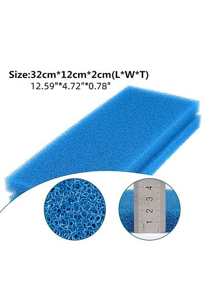 Choice 2pcs Blue 2pcs Fish Tank Aquarium Filter Cotton Easy To Use Purifying Water Quality Thickened Design
