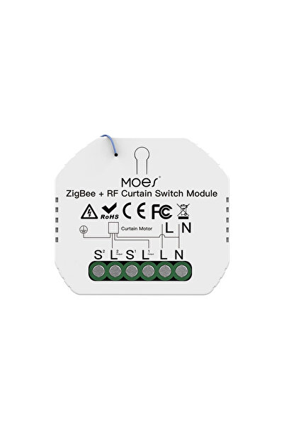 Choice وحدة ستائر MOES الدوارة، وحدة مفتاح ستائر MoesHouse ZigBee الذكية RF43...