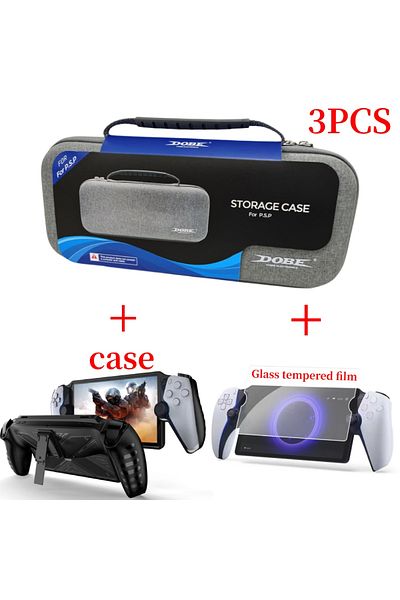 VKTECH Bag-glass-b Case For Sony Ps5 Playstation Portal Case Carrying Bag Player Shockproof Protective Trav