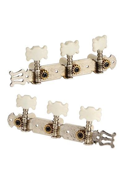 Choice 2pcs White Silver Guitar Machine Heads Classic Guitar String Tuning Pegs Key Gold 3 3 Set Ao-020hv