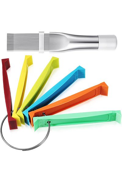 VKTECH B Plastic Air Conditioner Fin Cleaning Tool Portable Universal Condenser Radiator Fin Comb For Auto.