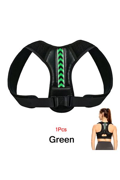 Choice M-weight 40-70kg Green Adjustable Back Posture Corrector Belt Clavicle Spine Men Women Home Office O