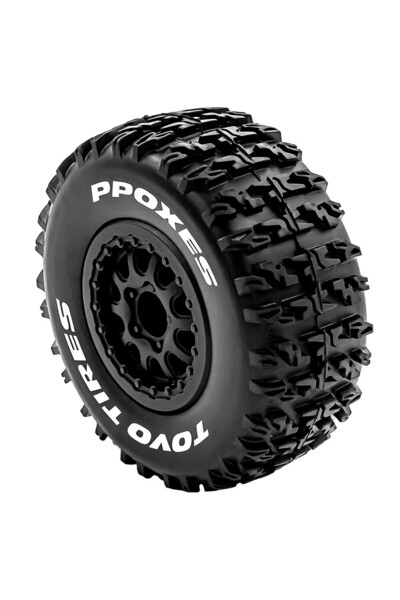 Choice 4 قطع 2023A 4 قطع 112 مم 1/10 إطارات شاحنات قصيرة المسار عجلة إطار مع ...