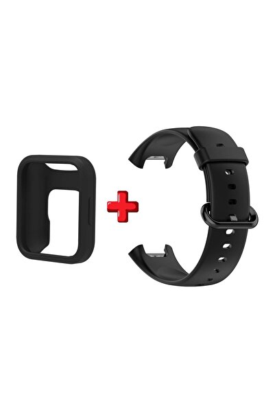Choice سوار ساعة سيليكون أسود لساعة Redmi Watch 2 Lite الذكية، سوار معصم Redm...