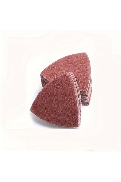 Choice 10pcs 120 Grits 10/60pcs Sanding Paper 90mm Triangular Hook & Loop Sandpaper Triangle Fit Oscillatin