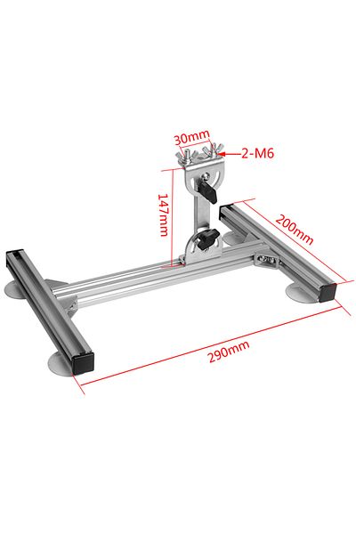 Choice Small Size Diy Linear Actuator Stands Aluminium Alloy Bracket With Suction Cup Adjustable Angle Line