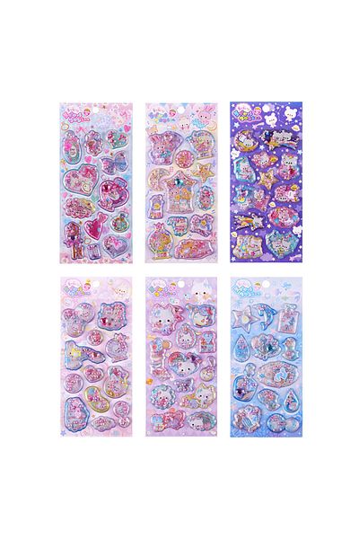 Choice Random 1Pcs Cartoon Rabbit Stickers With Fragrant 3D Sticker Cute Bunny Decal Diary Scrapbooking ...