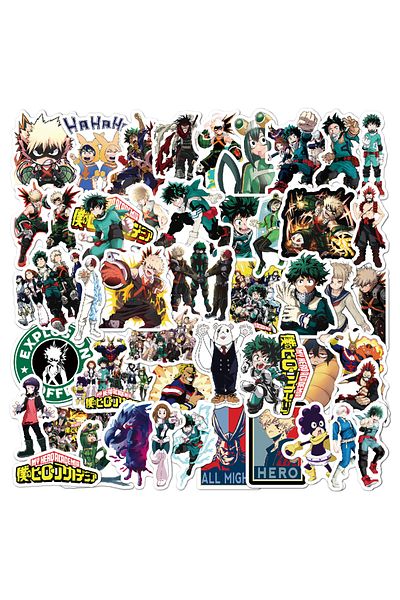 Choice 50pcs 10/30/50pcs My Hero Academia Stickers Deku Uraraka Anime Sticker Laptop Skateboard Bike Phone