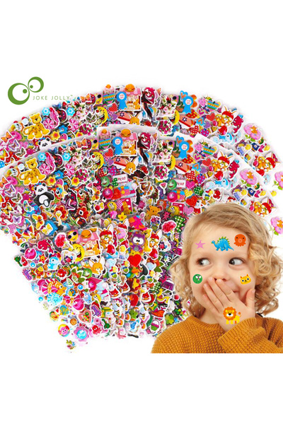 Choice3 40 ورقة ملصقات للبنات، 20 ورقة مختلفة، ملصقات ثلاثية الأبعاد بارزة، م...