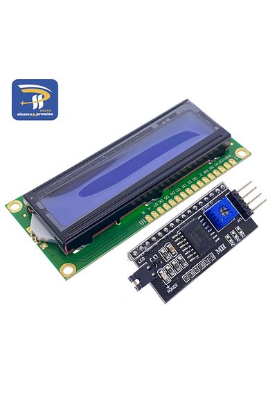 Choice 1 مجموعة 1602 16x2 HD44780 لشاشة Arduino Character 5v LCD الزرقاء 1602a Iic/i2c Serial Pcf8574 Interfa
