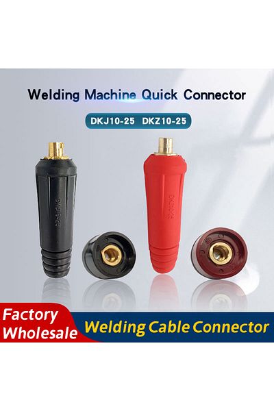 Choice 4pcs TIG Welding Machine Quick Fitting Female Male Cable Connector Clamp Socket Plug Adaptor ForD...