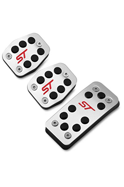 Choice Red St 3pcs Mt Car Rest Pedal Foot Fuel Brake Clutch Mt/at Pedals For Ford Focus 2 Mk2 Focus 3 Mk3 K