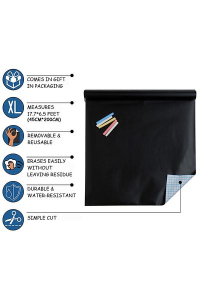 Choice 45x200cm Blackboard Stickers Chalk Board Erasable Pvc Draw Mural Decor Chalkboard Wall Sticker For K