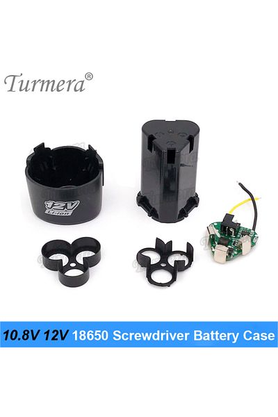 Turmera Case Bracket Bms 3s 10.8v 12v Screwdriver Drill Battery Case Box With 18650 Hoder Brackets 3