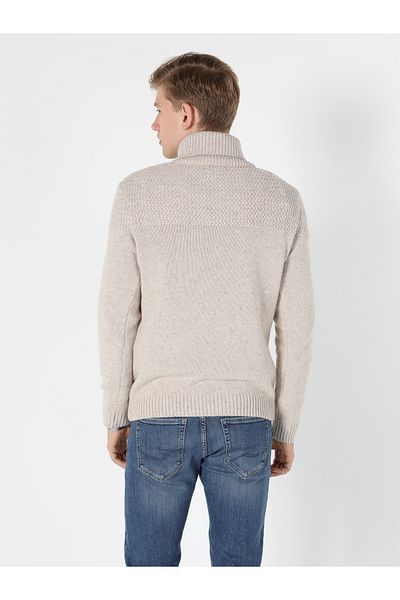 Colin's Regular Fit Sal Collar Men's White Sweater