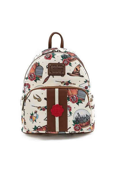 Choice Gold Harries Backpack Pottered Womens Double Strap Shoulder Bag Purse Backpack Pu Leather Student Ba