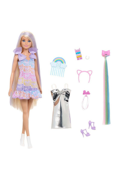 Barbie Κούκλες με Υπέροχα Μαλλιά και Σετ Παιχνιδιού Σχεδιασμού Μαλλιών JCT72