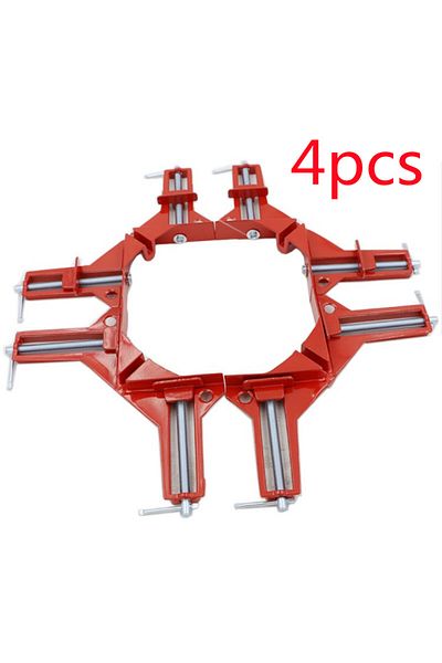 Zimir 4pcs 1/2/4pcs 90 Degree Right Angle Clamp Toggle Clamp For Woodworking Picture Frame Glass Clamp Car