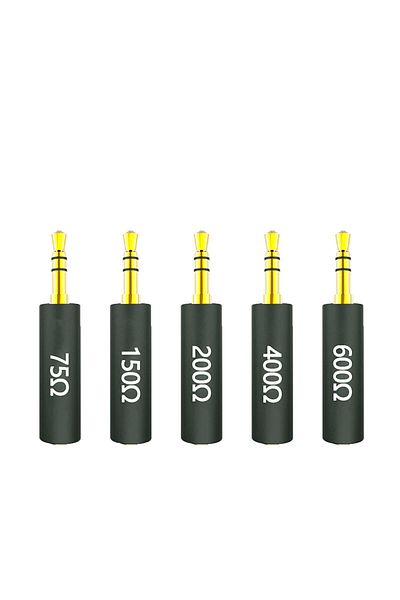 kankeirr 30 ohm JCALLY Conductor Earphone Impedance Plug 75 150 200 400 600 ohm Noise Cancelling Adapter Resi