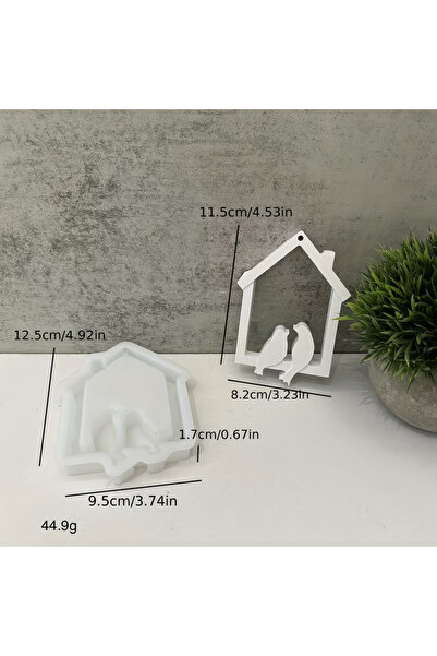 Choice قالب بيت الطيور الخرساني قالب سيليكون لبيت الطيور DIY من الجبس الأسمنت...