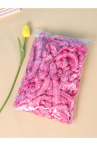 Choice غطاء رأس دش وردي 80 قطعة من البلاستيك المرن السميك غطاء دائري وردي للط...