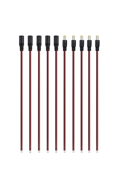 Choice 5 Female 5 Male 18 Awg 5a Male Female Power Cable Dc Connector 30cm 2pin 5-24v Power Adapter Wire 5.