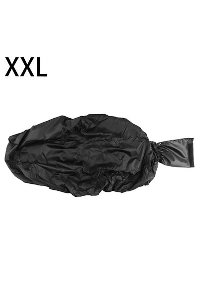 Choice Xxl Motorcycle Rain Seat Cover Storage Bag Flexible Waterproof Saddle Cover Black 210d Oxford Cloth