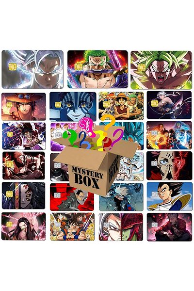 Choice random 5pcs Small chip 5-10Pcs Anime Baidai Dragon Ball Credit Card Debit Card Matte PVC Film Skin 1