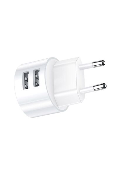 Choice EU plug 5V 2.1A White Dual USB Charger Quick Charge Wall Charger Mobil...