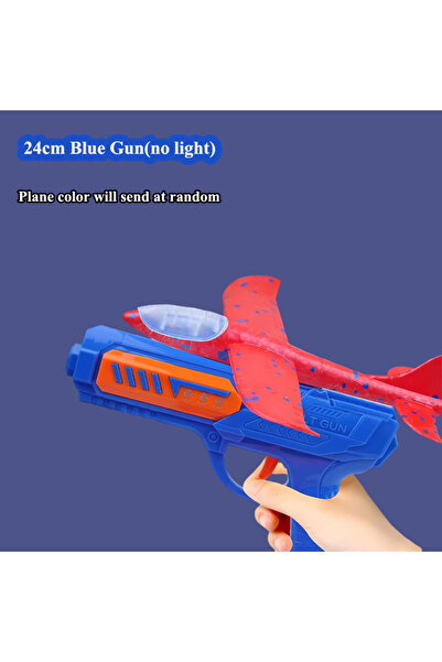 Choice قاذف طائرات رغوي أزرق مقاس 24/34 سم للأطفال في الهواء الطلق لعبة إطلاق...