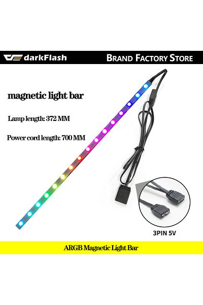 Choice شريط إضاءة مغناطيسي أسود A-RGB من Aigo Ar12pro مروحة هيكل كمبيوتر Ventoinha Pc مساحة غير محدودة 120 مم RGB