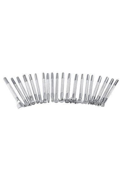 Choice Type 3 Imzay 6/20 Pcs Leather Stamping Tools Set Different Shape Saddle Making Stamp Tools Kit Leath