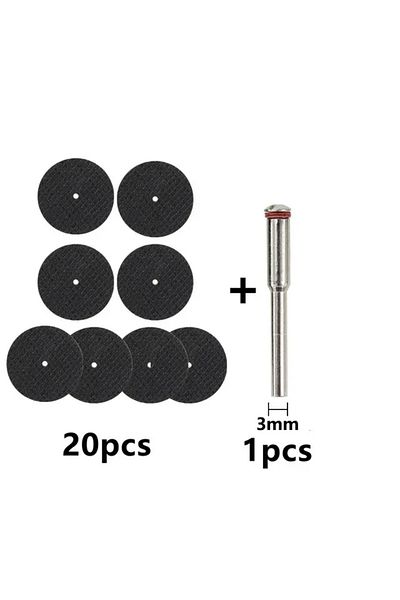 Choice 21 Pcs 21pcs Abrasive Cutting Disc 32mm With Mandrels Grinding Wheels For Power Tool Accesories Meta