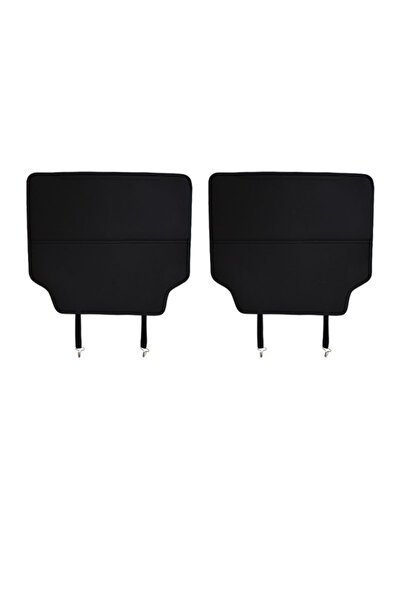 Choice وسادة حماية لظهر مقعد السيارة مضادة للأوساخ، قطعتان باللون الأسود، وسا...