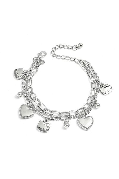 Choice Sanrio Accessories Sanrio Accessories Kawaii Hello Kitty Bracelet Charms Metal Cartoon Cute Y2k Jewe