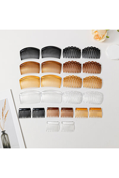 Choice 24 قطعة 24 قطعة بسيطة وأنيقة بأربعة ألوان 9/11/23 أسنان مشط شعر ملتوي ...