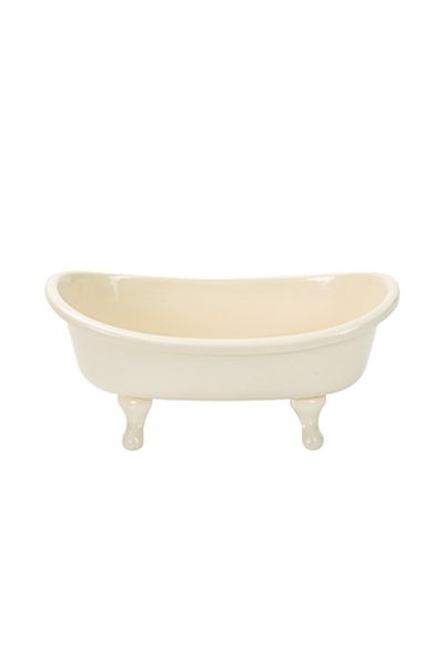 Choice Creamy White 1：12 Miniature Simulation Furniture Metal Bathtub For Bjd Ob11 Doll House