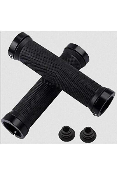 Choice مقابض دراجة سوداء، قفل من سبيكة معدنية، مقابض مقود دراجة مانعة للانزلا...