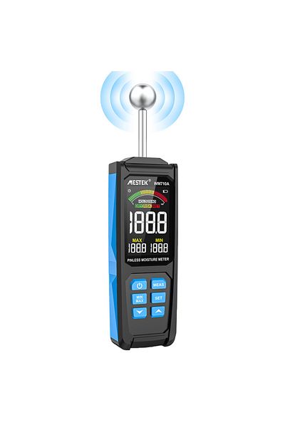 TELEHILL Wm710a Wm710a Digital Wood Moisture Meter Non-destructive Spherical Hygrometer Record Humidity Auto