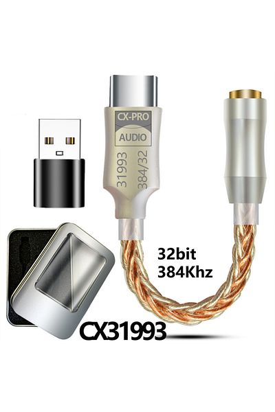 WAPUNO Cx31993 Cx31993 97220 Hifi Usb Dac Type C To 3.5mm Earphone Amplifier S Cx31993 Audio Decoder Amp Ph