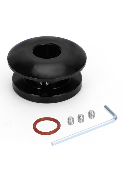 PQY Black Universal Shift Knob Stopper Shifting Head Limiter Fixed Base Gear Head Buckle Aluminum Car Ge