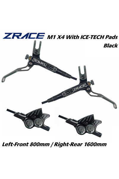 Choice وسادات X4 ICE باللون الأسود من ZRACE M1 X2 / X4 فرامل هيدروليكية للدرا...